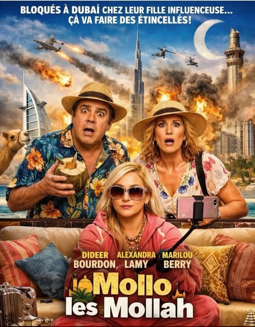 “Mollo les Mollah” : l’affiche choc avec Didier Bourdon, Alexandra Lamy et Marilou Berry… mais ce film n’existe pas