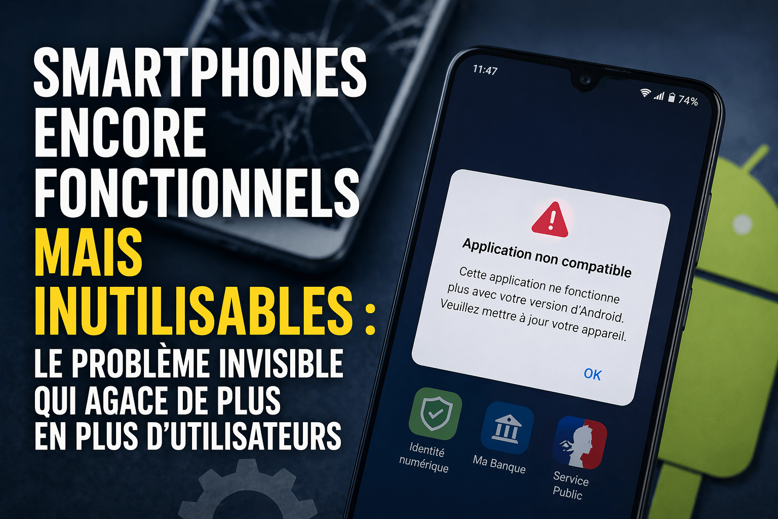 Smartphones inutilisables : le problème invisible