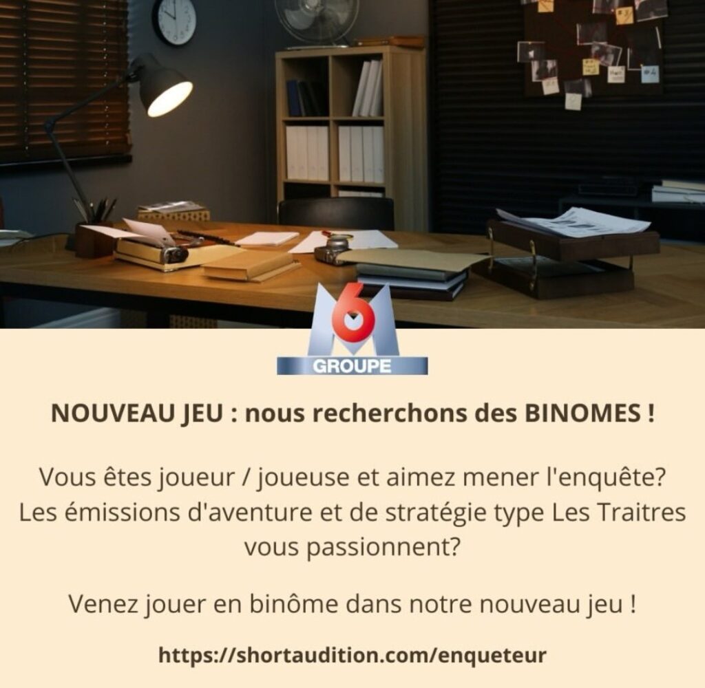 M6 prépare un nouveau jeu dans l’esprit des Traîtres : un casting de binômes lancé avant l’été