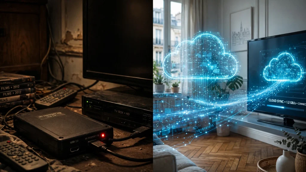 Comparatif disque dur vs Cloud pour enregistrer la television